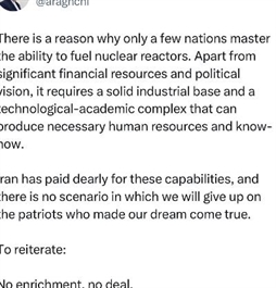 I.R. Iran, Ministry of Foreign Affairs- Iranian FM’s post on X